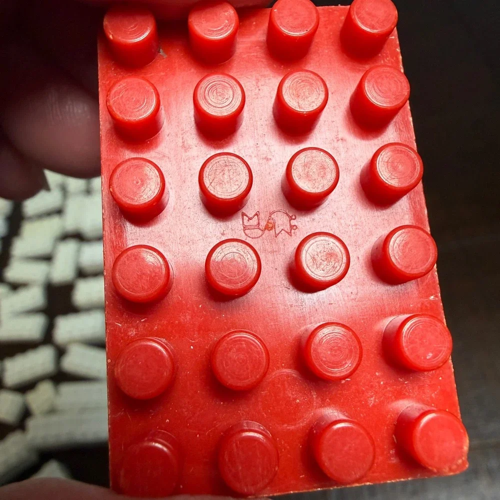 Vintage MC Master Construction Building Bricks Lot 1960s–70s LEGO Compatible 1lb